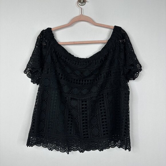 2/$24 Anthropologie Sunday in Brooklyn Evie Off-the-Shoulder Top #A0602 TRB3 - Picture 4 of 7